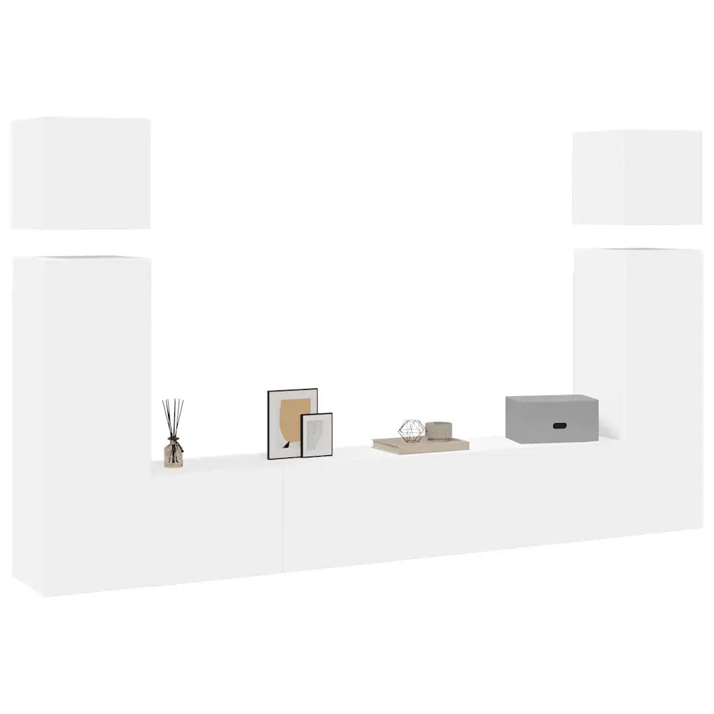 Set Mobile TV 8 pz Bianco in Truciolato cod mxl 33955