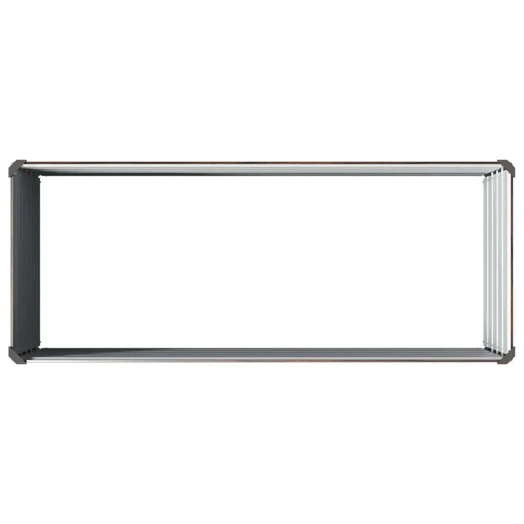 Letto rialzato da giardino Nero 100 x 40 x 55 cm 8006231