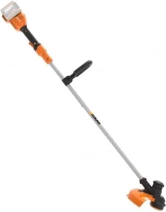 Grastrimmer 40 V (2 x 20 V) senza batteria e caricabatterie - manico regolabile - testa a doppia spira - compreso rullo di filo Grastrimmer con batteria
