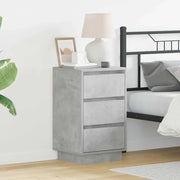 Armadio da Notte con cassetto Grigio cemento 39 x 34,5 x 65 cm 869629