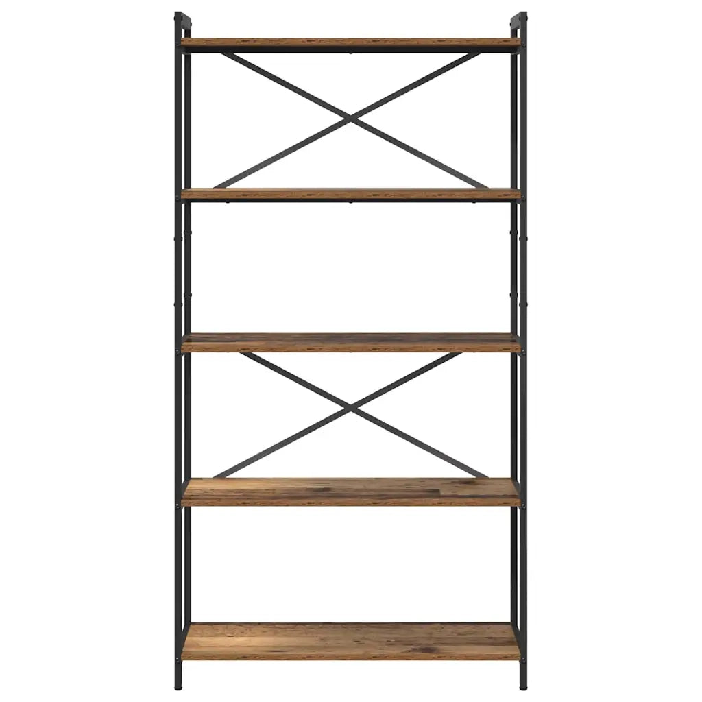 vidaXL Libreria Legno vecchio 80 x 30 x 153 cm Legno multistrato