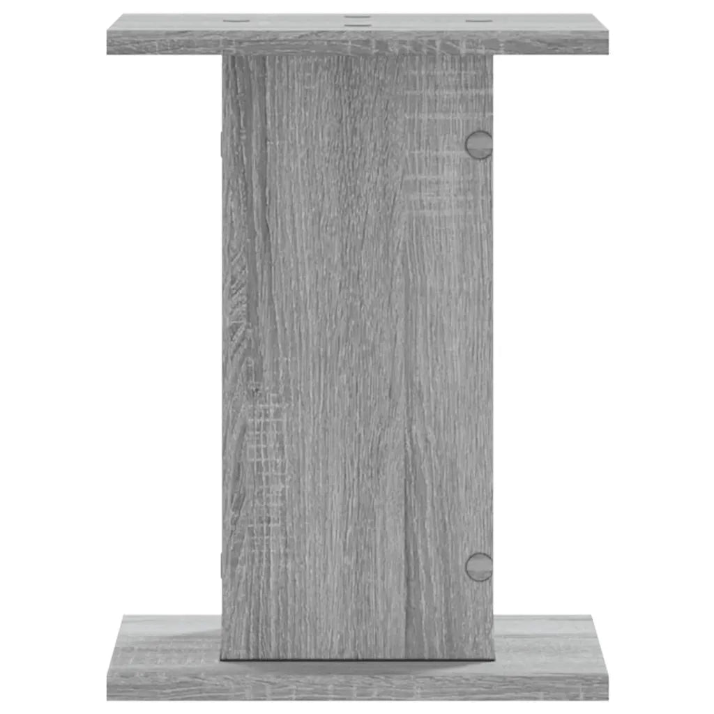 Supporti Altoparlanti 2 pz Grigio Sonoma 30x30x40cm Multistrato 852650