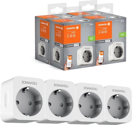 Scatola di presa regolabile per Wi-Fi con misurazione della potenza - Controllo vocale - 4-pack
