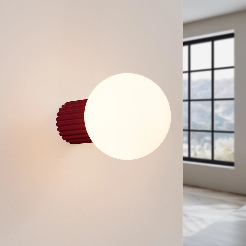 Applique moderna SFERA Pure Lume bordeaux globo IP44 G9