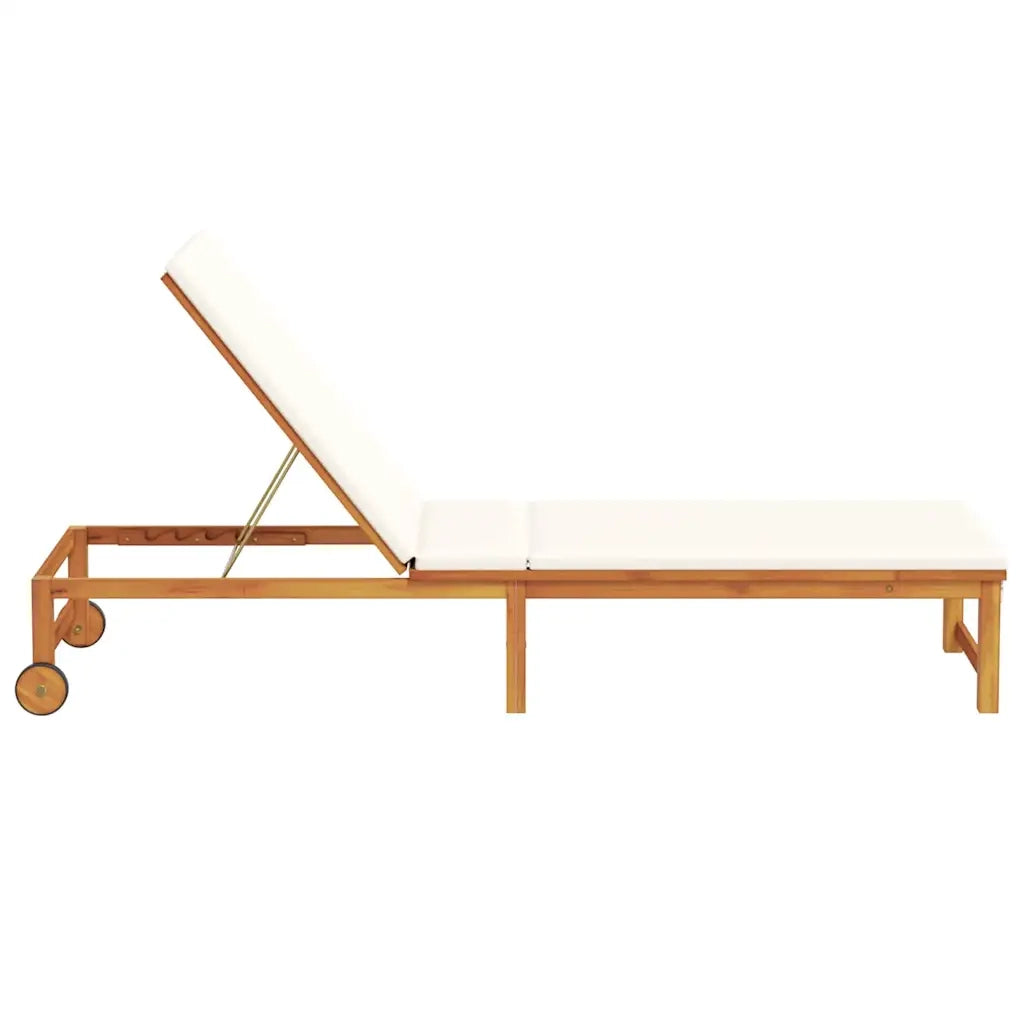 Lettino da Lettino sole | Sdraio da giardino | Lettino da sole Marrone 202 x 53 x 89 cm