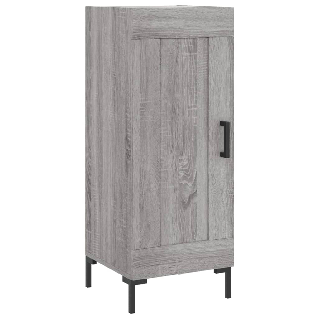 Buffet credenza cassettiera armadio mobile contenitore organizer cucina soggiorno salotto rovere Sonoma alto 34,5 x 34 x 180 cm legno ingegnerizzato grigio 02_0035331