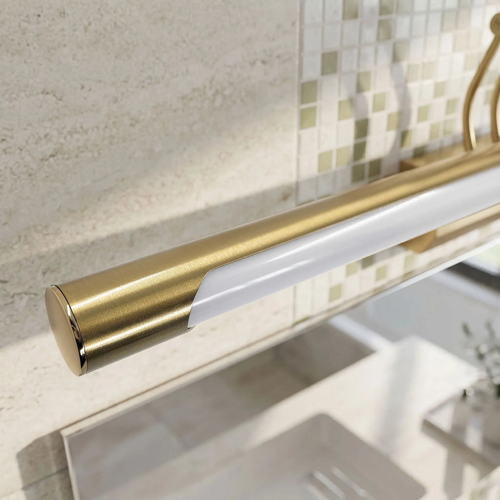 Applique Da Bagno Led Swe024-1w 80cm Brush Gold