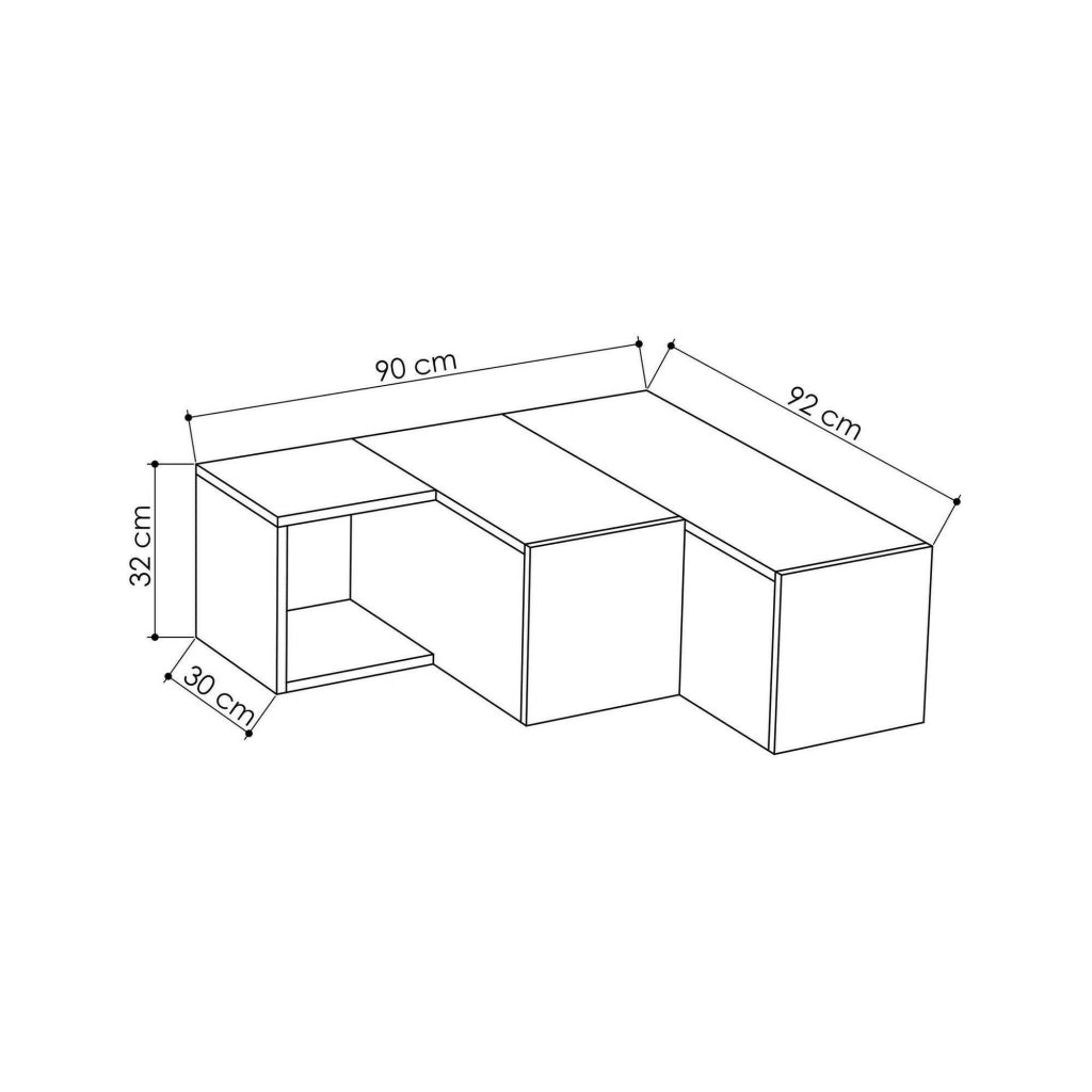 Mobile porta TV Fiorenza, Credenza da soggiorno, Armadio basso per TV, Base parete attrezzata, 90x92h32 cm, Bianco