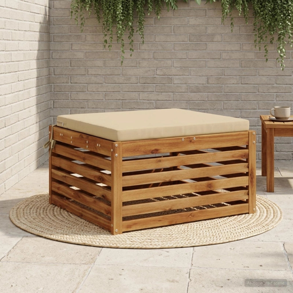Cuscino per Sedia in Unico Pezzo SOEST 100% Poliestere Beige 944843