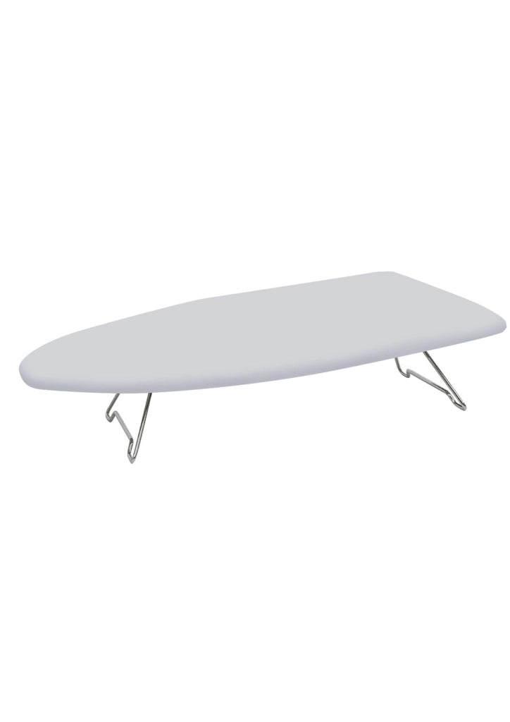 Asse da Stiro Pieghevole da Tavolo Ironfast 114x36 cm con Supporto Universale e Copertura in Acciaio Cromato