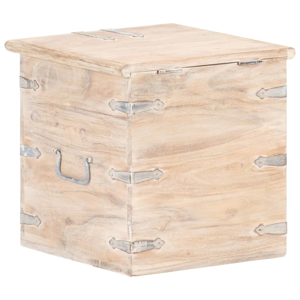 Baule 40x40x40 cm in Legno Massello di Acacia 289646