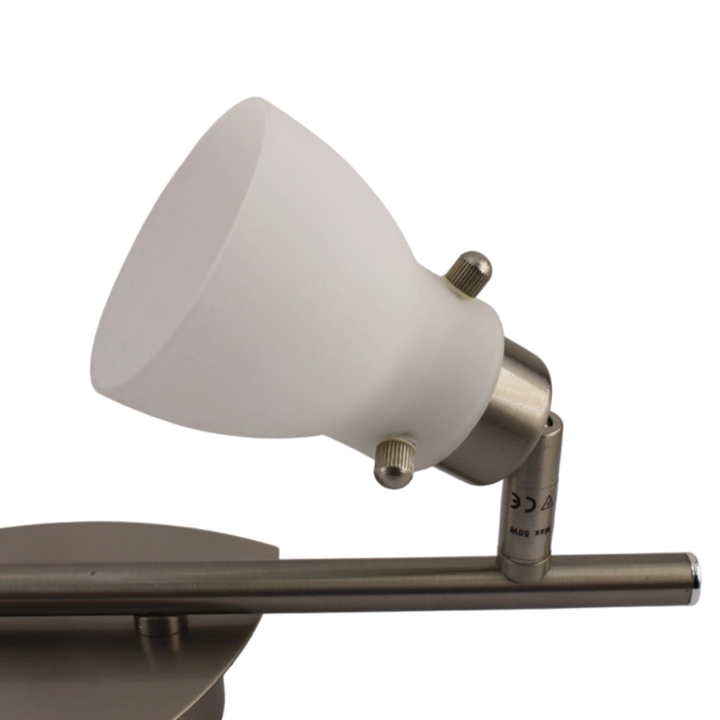 Stecca 2 Faretti con Vetro MAX 2X35W GU10 - Serie PARIGI ALEYAY