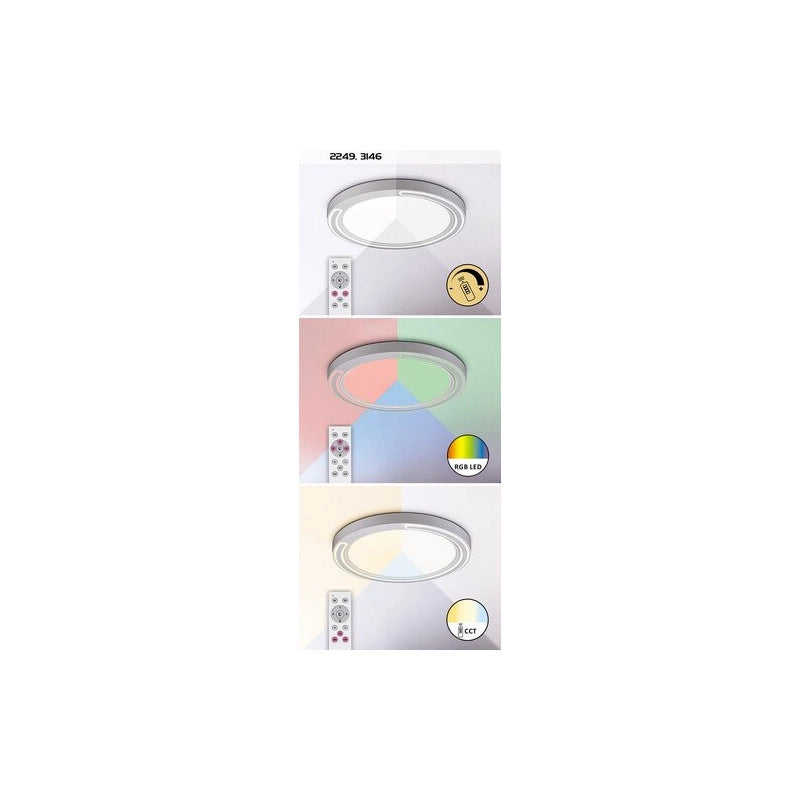 Plafoniera LED RGB Rabalux Triton 2249 51cm 40W bianca