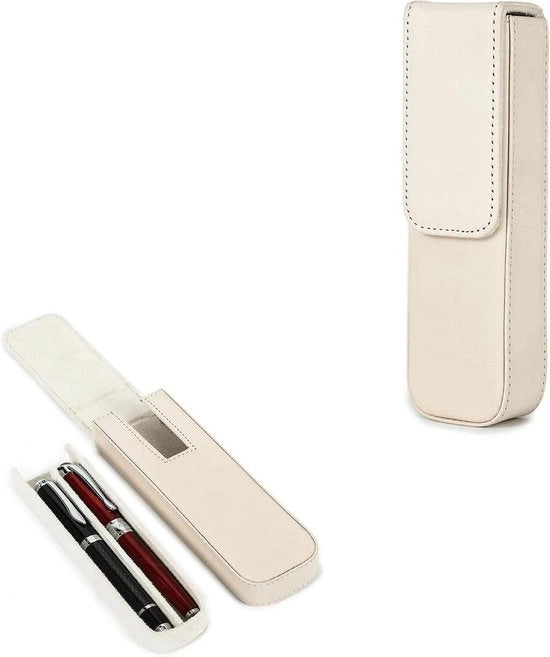 Penne in Pelle Geloide Opbagger - Chiusura Magnetica - Abriaco - Organizzatore - 2 Pennarelli