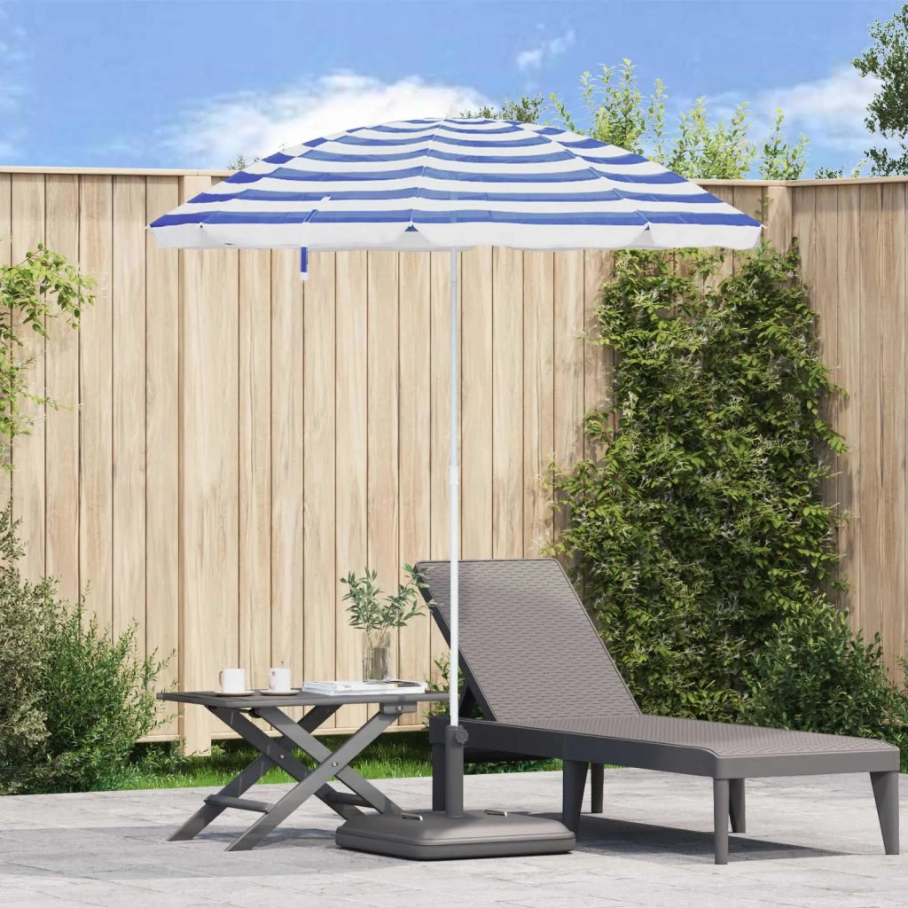 Ombrello da giardino-Ombrellone da spiaggia Poliestere 170T Blu e Bianco