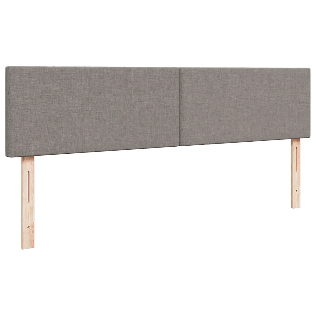 Struttura Letto Pouf con Materasso Tortora 200x200 cm Tessuto 3311405