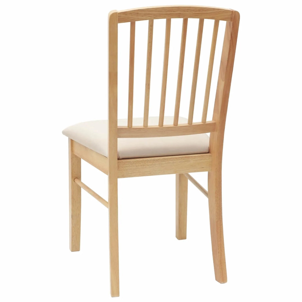 Sedie da pranzo 2 pcs Naturale 50 x 52,5 x 91 cm
