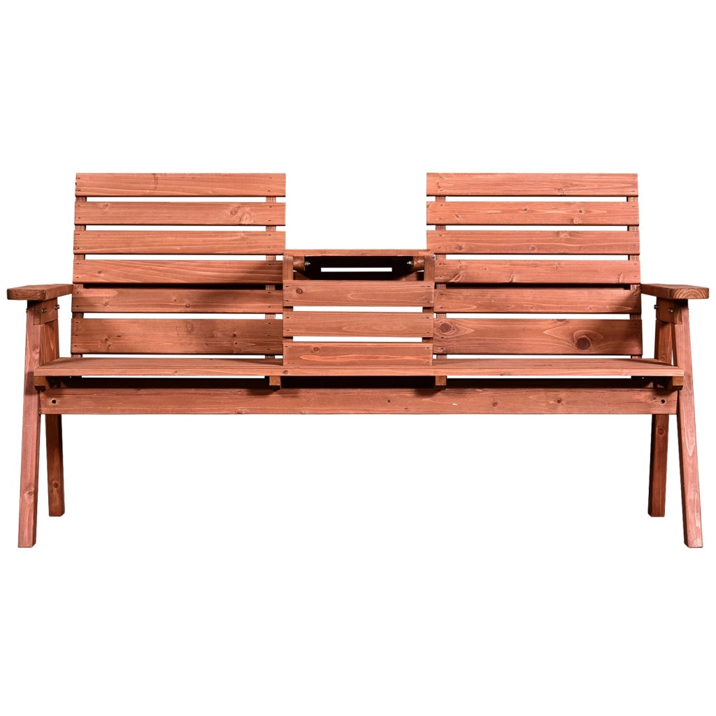 EasyComfort Panchina Esterni Legno Abete 2/3 Posti, Convertibile 160x68x92cm