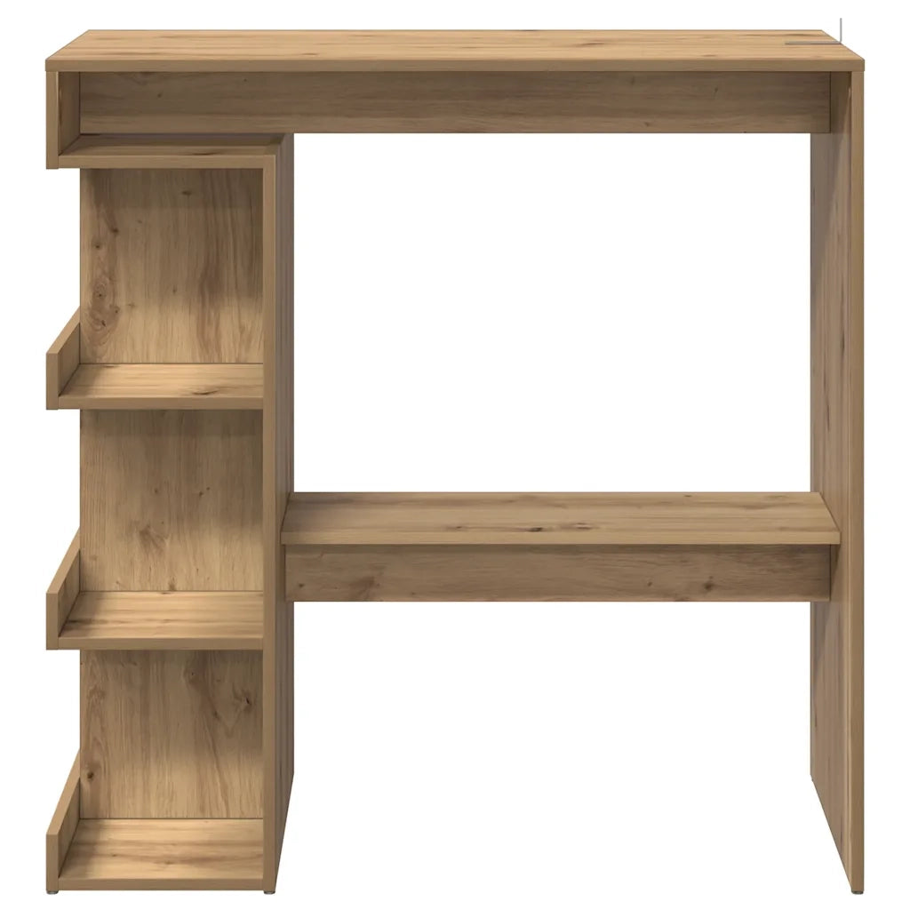 Tavolo da Bar con Ripiani Rovere 100x48x101,5 cm in Truciolato 856759