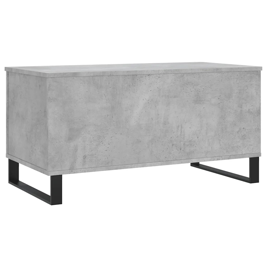 Tavolino Salotto Grigio Cemento 90x44,5x45 cm Legno Multistrato 830984