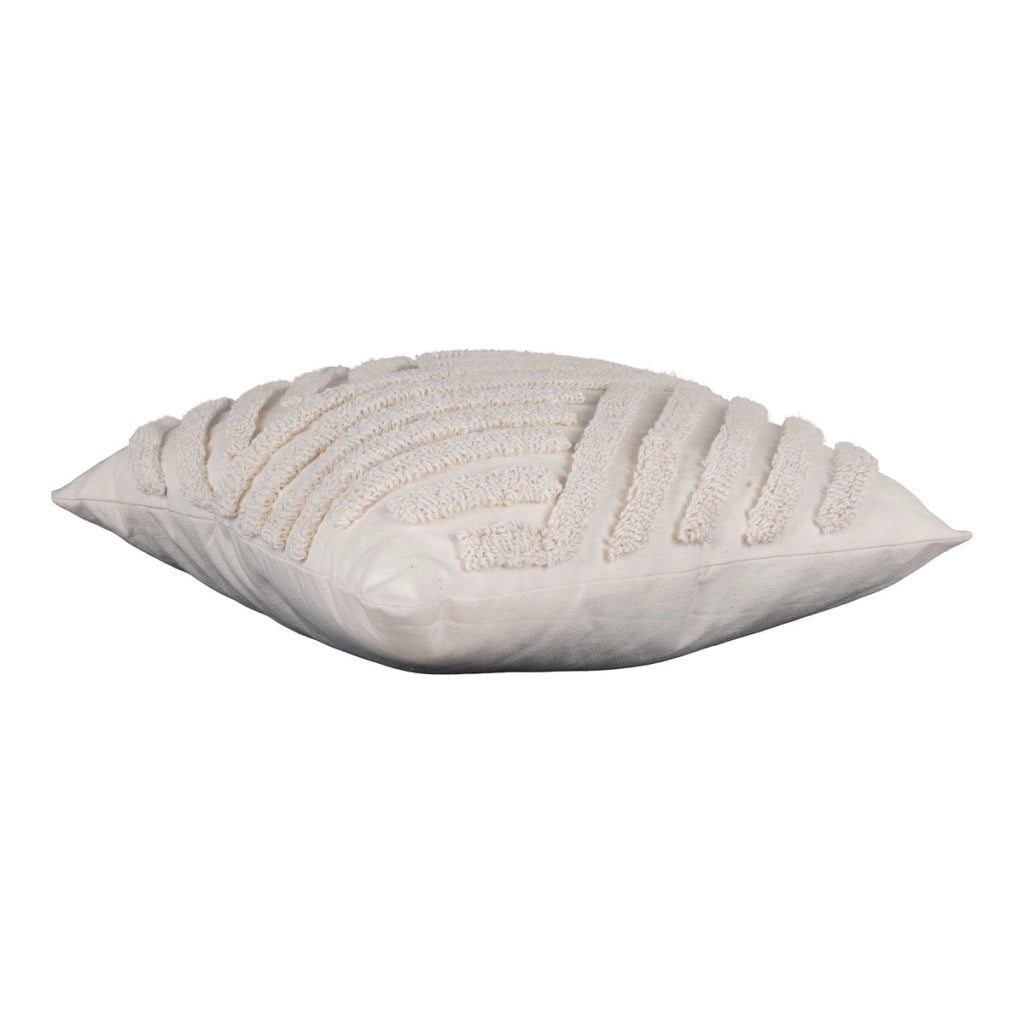 Cuscino Decorativo Albany, Bianco, Cotone, 45x45x1 cm