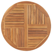 Piano Tavolo | Superficie Tavolo | Piano Scrivania in Legno Massello di Teak Rotondo 2,5 cm 90 cm