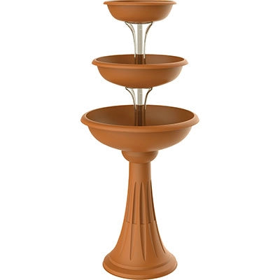 CIOTOLA PER FIORI CON COLONNA 'TREVI' Ø cm 30/40/50 - terracotta  - BAMA