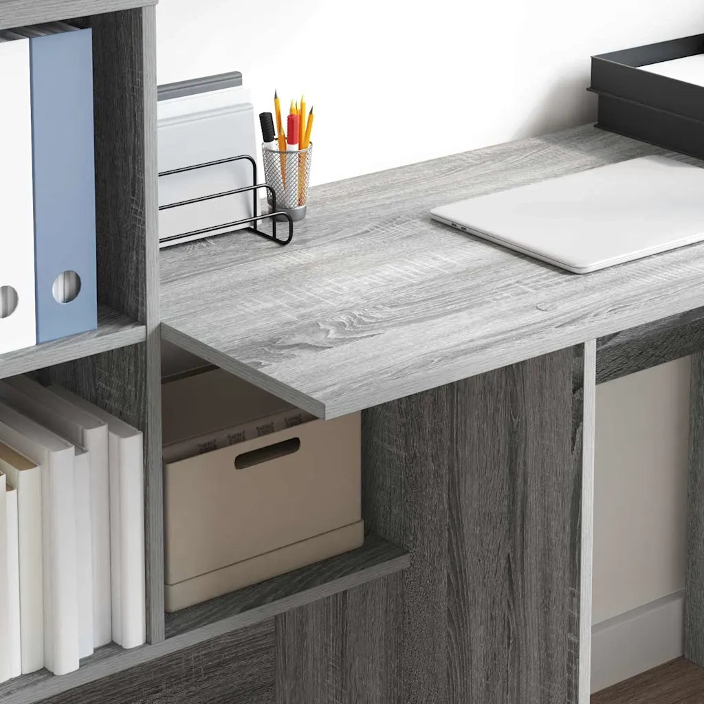 Scrivania Grigio Sonoma Legno ingegnerizzato 869303