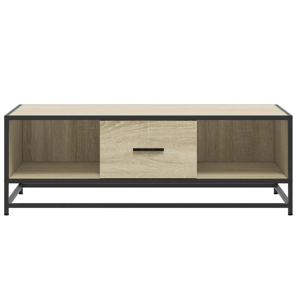 Tavolino da salotto | Tavolino da caff¨¨ | Tavolino da Soggiorno Rovere Sonoma 100x57x35 cm Legno Multistrato Metallo