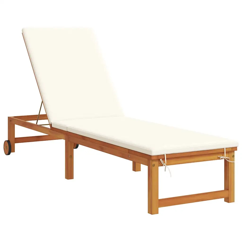 Lettino da sole 3 pcs Marrone Legno di Acacia Massello 3333834