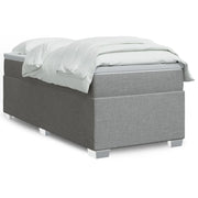 Giroletto a Molle con Materasso Grigio Chiaro 90x200 cm Tessuto 3285102