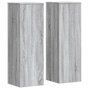 Supporti per piante | Sostegno per piante 2 pz Grigio Sonoma 33x33x100 cm Multistrato