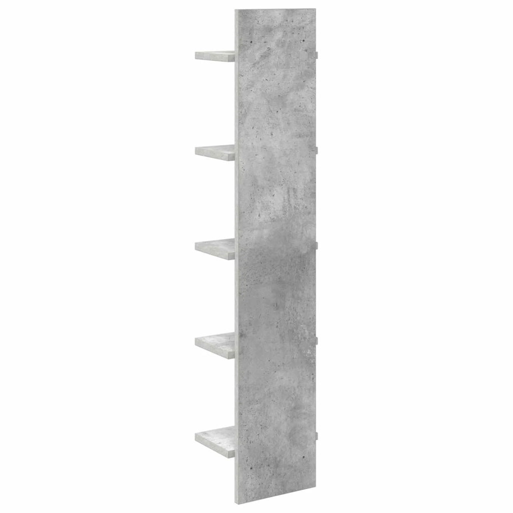 Scaffale da parete 2 pz Grigio Cemento 22 x 15 x 100 cm 8012427