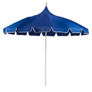 Ombrellone da giardino in tessuto poliestere blu con palo in alluminio bianco ⌀ 245 cm Elegante e moderno