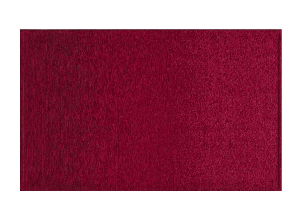 Tappeto Velour Antiscivolo Da Camera E Salotto Disegno Giove Rosso By Suardi - 65x110 cm(Set 2 tappeti) - Rosso