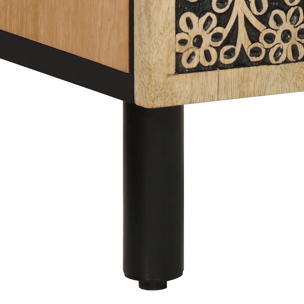 Credenza | Madia | Buffet da pranzo | Armadio da pranzo 40x33x110 cm in Legno Massello di Mango