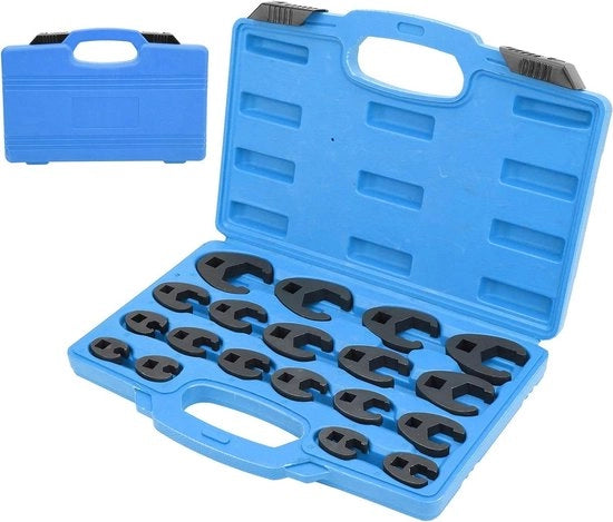 Set di chiave a stella metrico per flare - 8-32mm/0.3‑1.3" - acciaio-chromomolibdeno - set di chiavi a stella in acciaio - per veicoli - per servizio.