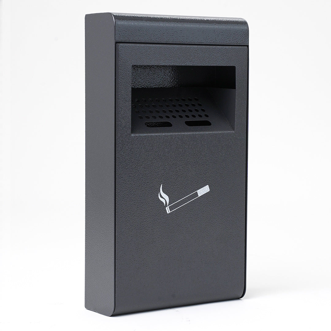 Posacenere da Parete 20x36x7 cm in Metallo Antracite