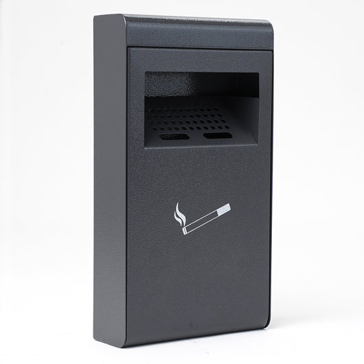 Posacenere da Parete 20x36x7 cm in Metallo Antracite