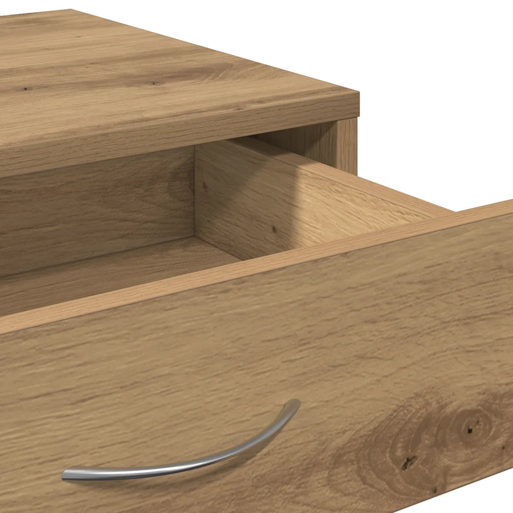 Armadietto con Ruote Rovere Artigianale 46x36x59 cm Truciolato 856661