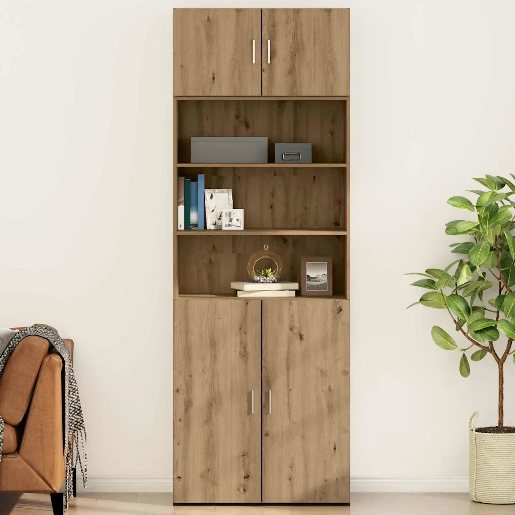 Armadietto a muro rovere artigianale 80 x 42.5 x 40 cm
