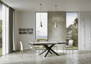 Tavolo Allungabile 160-264x90x80 cm Volantis Evolution Bianco Frassino