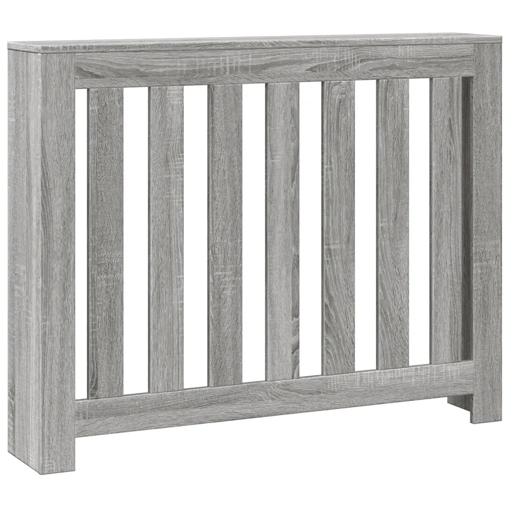 vidaXL Copertura Termosifone Grigio Sonoma 104x20x82 Legno Multistrato
