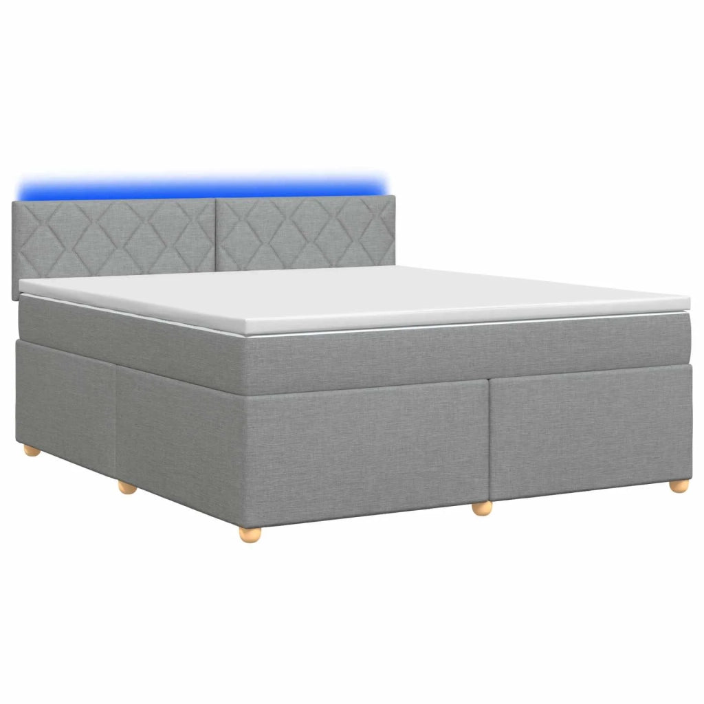 Letto box spring con materasso Grigio Chiaro 140 x 200 cm 3452443
