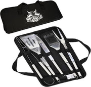 Set di accessori per griglia, 5 pezzi, set di griglia, regalo per uomini, compleanno, pinza da griglia, spazzola da griglia, coltello da griglia, pennello con silicone, spatola da griglia, idea di regalo, Natale