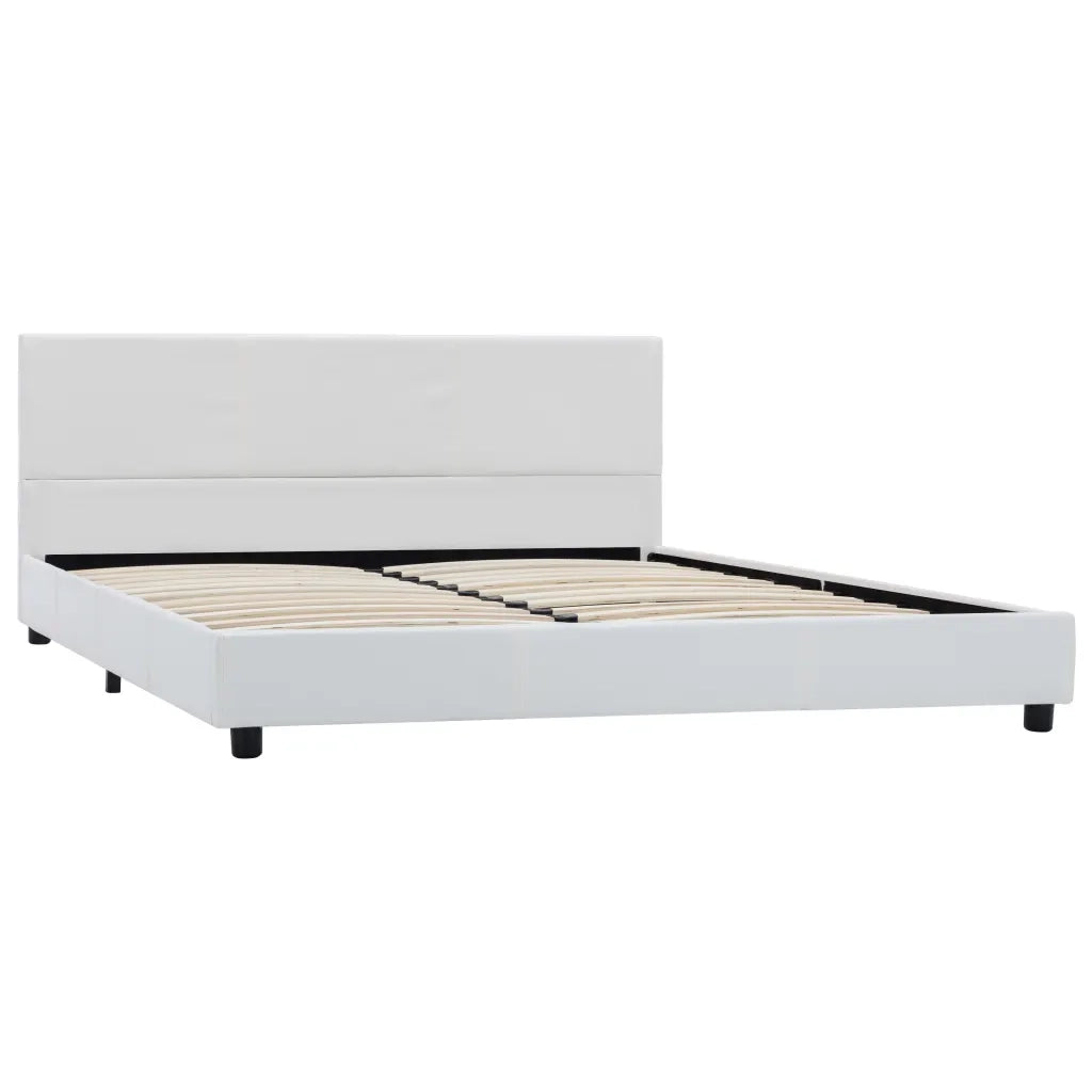 Giroletto-Struttura Letto Bianco in Similpelle 120x200 cm