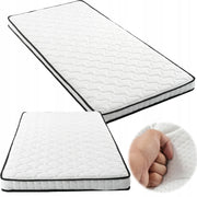 Materasso a Molle 90x200 cm H3 Spessore 12 cm con Supporto Ergonomico Arrotolato Bianco