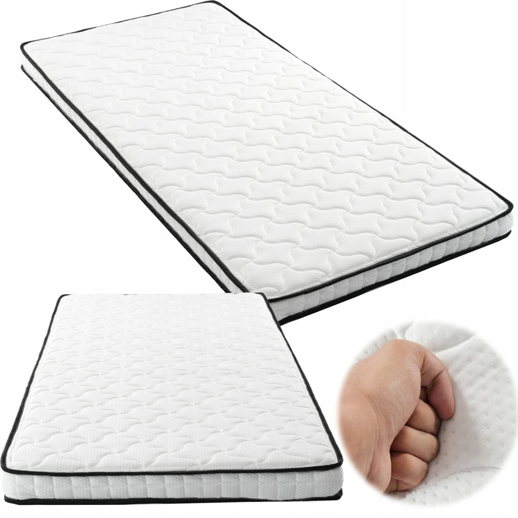 Materasso a Molle 90x200 cm H3 Spessore 12 cm con Supporto Ergonomico Arrotolato Bianco