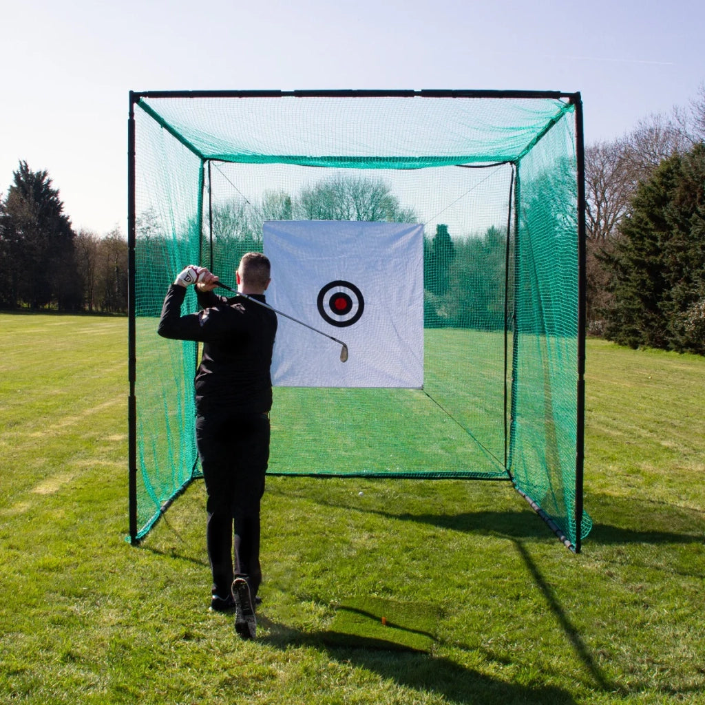Gabbia di allenamento golf 10ft 3m alto impatto che colpiscono la rete Tappetino erba artificiale