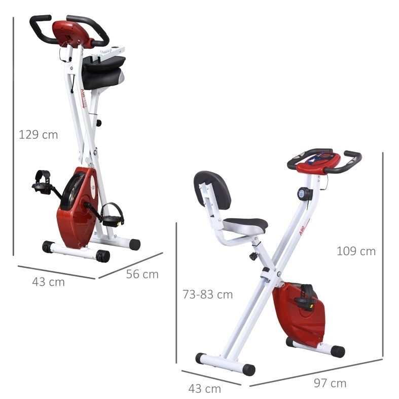 Cyclette pieghevole con resistenza magnetica e display LCD
